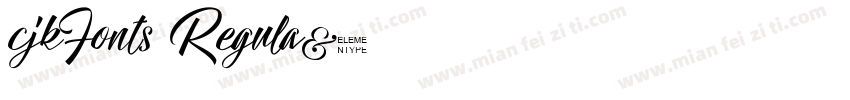 cjkFonts Regula字体转换